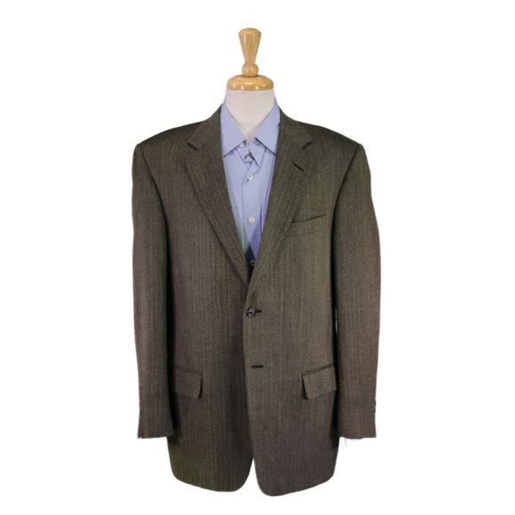 Gianpaulo for Malibu Beverly Hills Baby Alpaca & Silk 2-Btn Sportcoat Blazer 40R - Picture 1 of 7